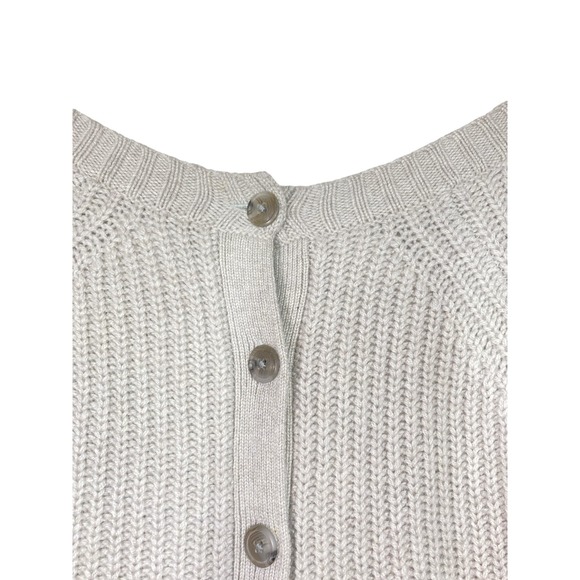 Club Monaco Italian Cashmere Sweater Button Down Back Size M - Picture 8 of 9